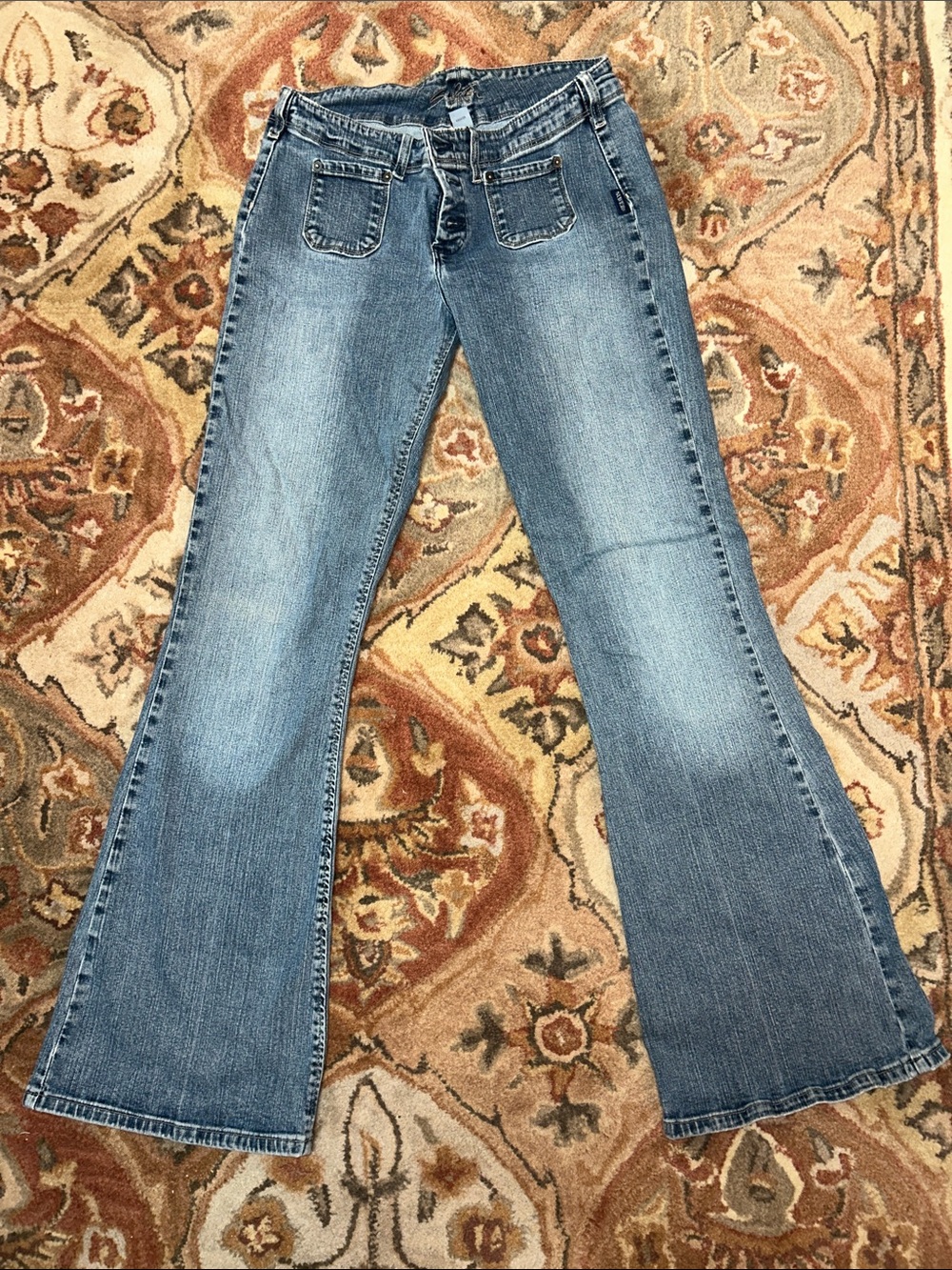 Vintage Women’s Silver Flare Jeans